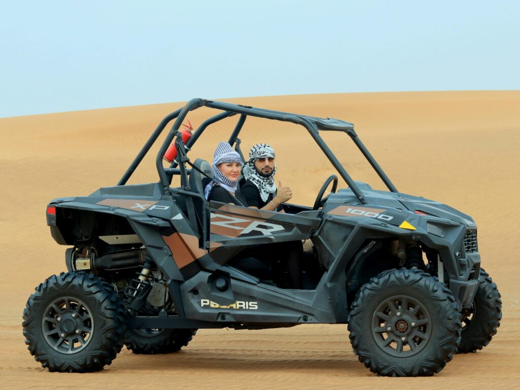 Morning Desert safari quad bike