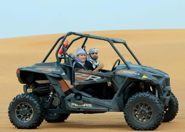 Morning Desert safari quad bike